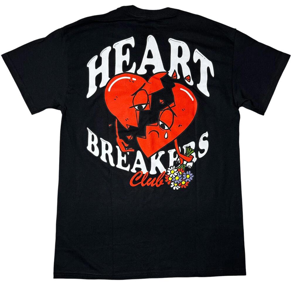 NWT Heartbreakers Club Graphic Short Sleeve T-Shirt Black Men’s M